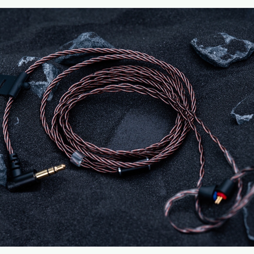 Dunu TITAN Kabel Konektor 2-pin Lapis Silver 11mm Untuk Earphone In-ear