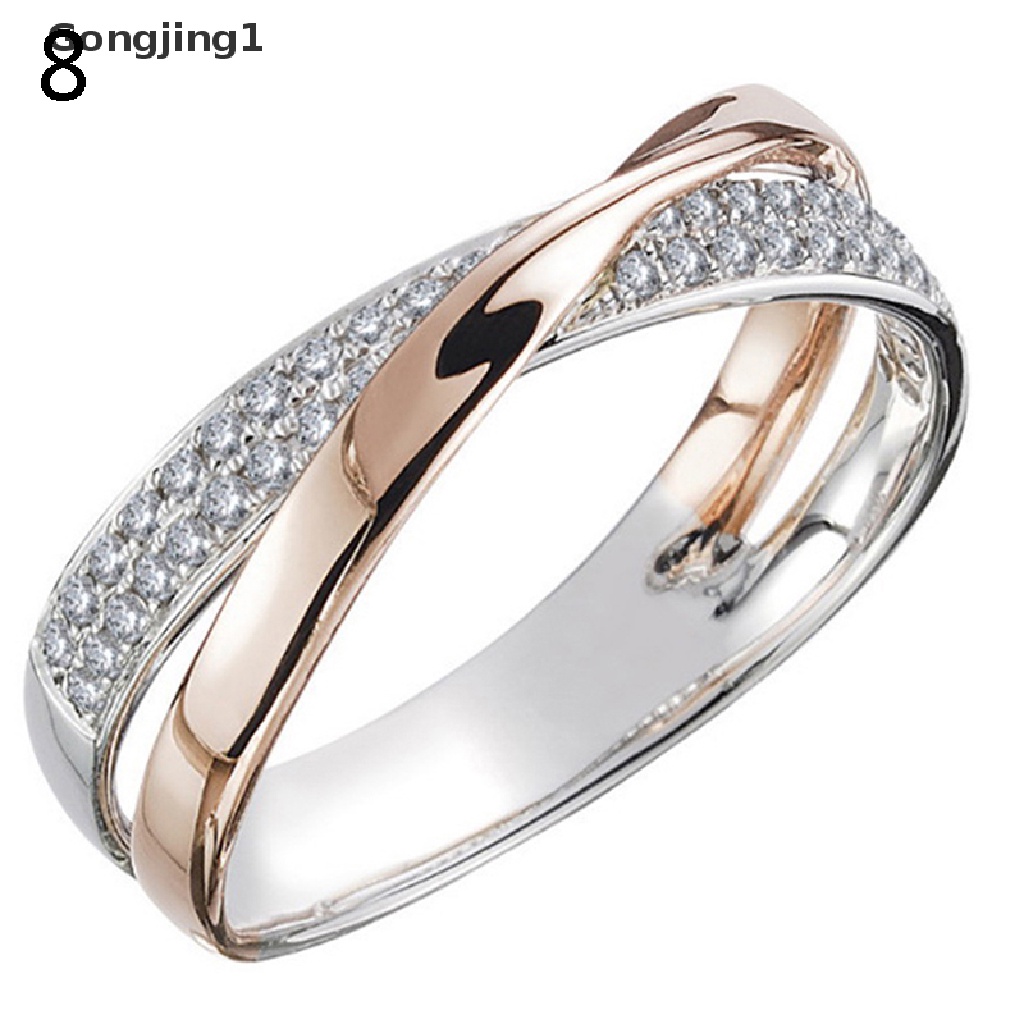 Gongjing1 Cincin Magnetik Hias Kristal Berlian Imitasi Untuk Menurunkan Berat Badan