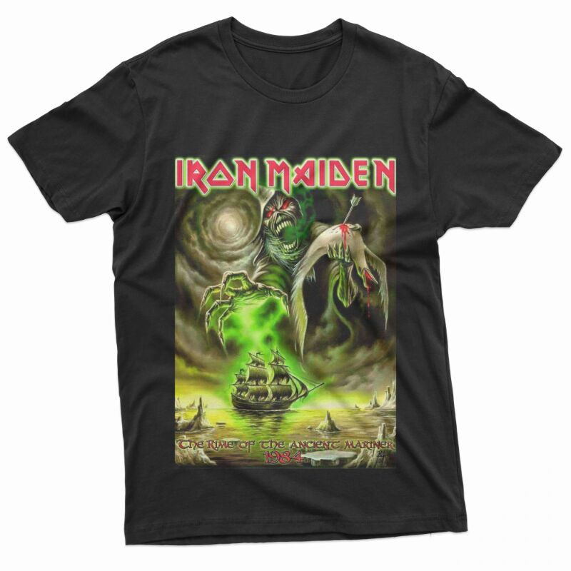 KAOS BAND  KAOS IRON MAIDEN 1984 / IRON MAIDEN 1984 / BAJU MUSIK ROCK METAL / TEZOOI