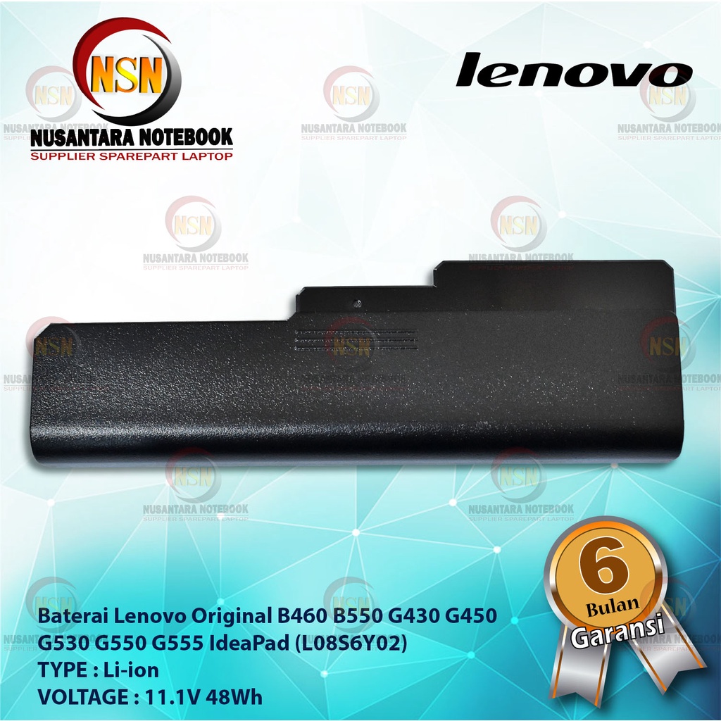 Baterai Laptop Original Lenovo Ideapad B460 B550 G430 G450 G530 G550 G555