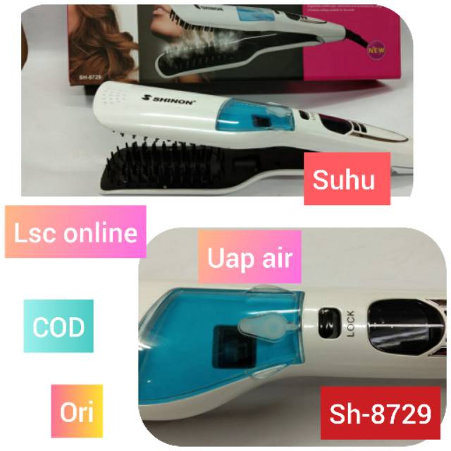 CATOKAN RAMBUT LURUS TERBAIK SHINON SH-8729 ALAT CATOK RAMBUT UAP ORI  SALON  TERMURAH  MODEL SISIR