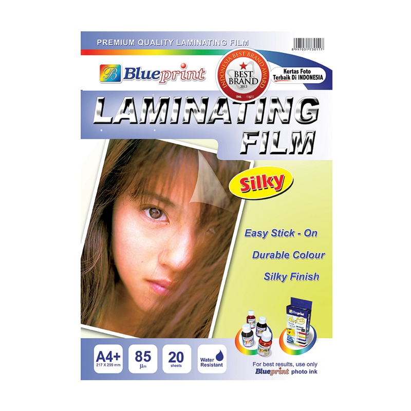 

Blueprint BP-SFA485 Laminating Silky Film A4 1 Pack isi 20 Lembar