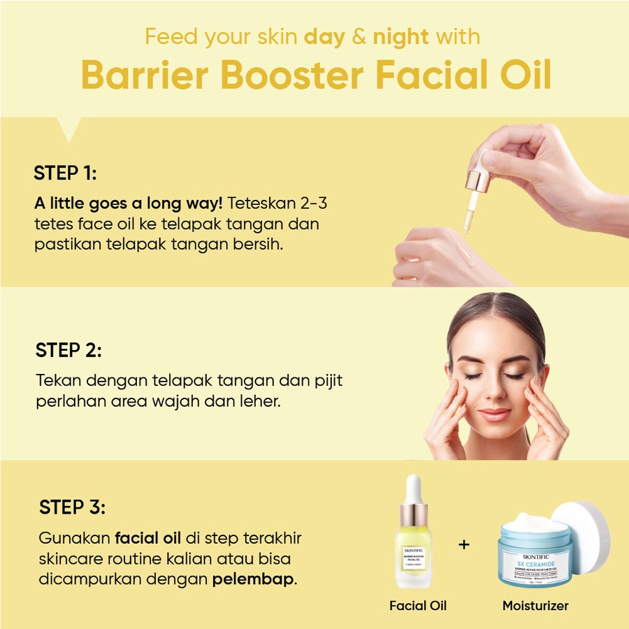 ✨ AKU MURAH ✨ SKINTIFIC Barrier Booster Facial Oil 10ml