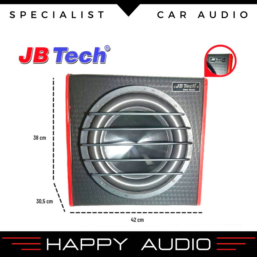 Subwoofer Aktif Bass Box JB-Tech JT-208 12 Inci Basstube Petak Aktif 12 Inch BassBox GARANSI RESMI