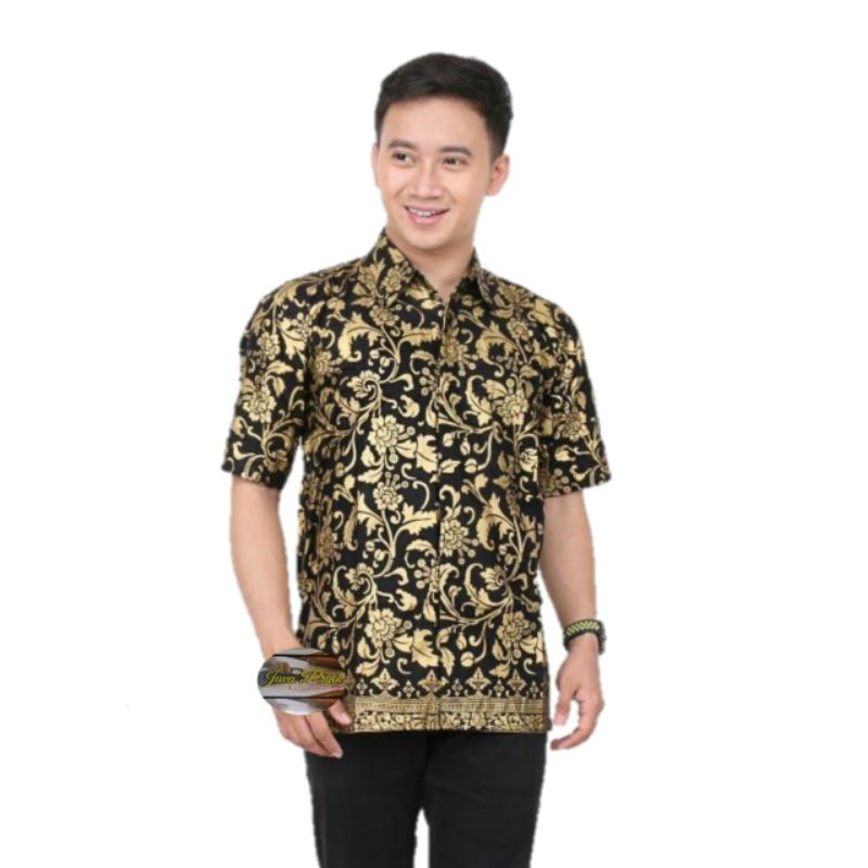 PROMO ASLI Risna Batik JUMBO HRB093 Hem Batik Pria Pendek Premium M L XL XXL XXXL 3L 4L 5L pria TOP.-HEM JMB BAKUNG