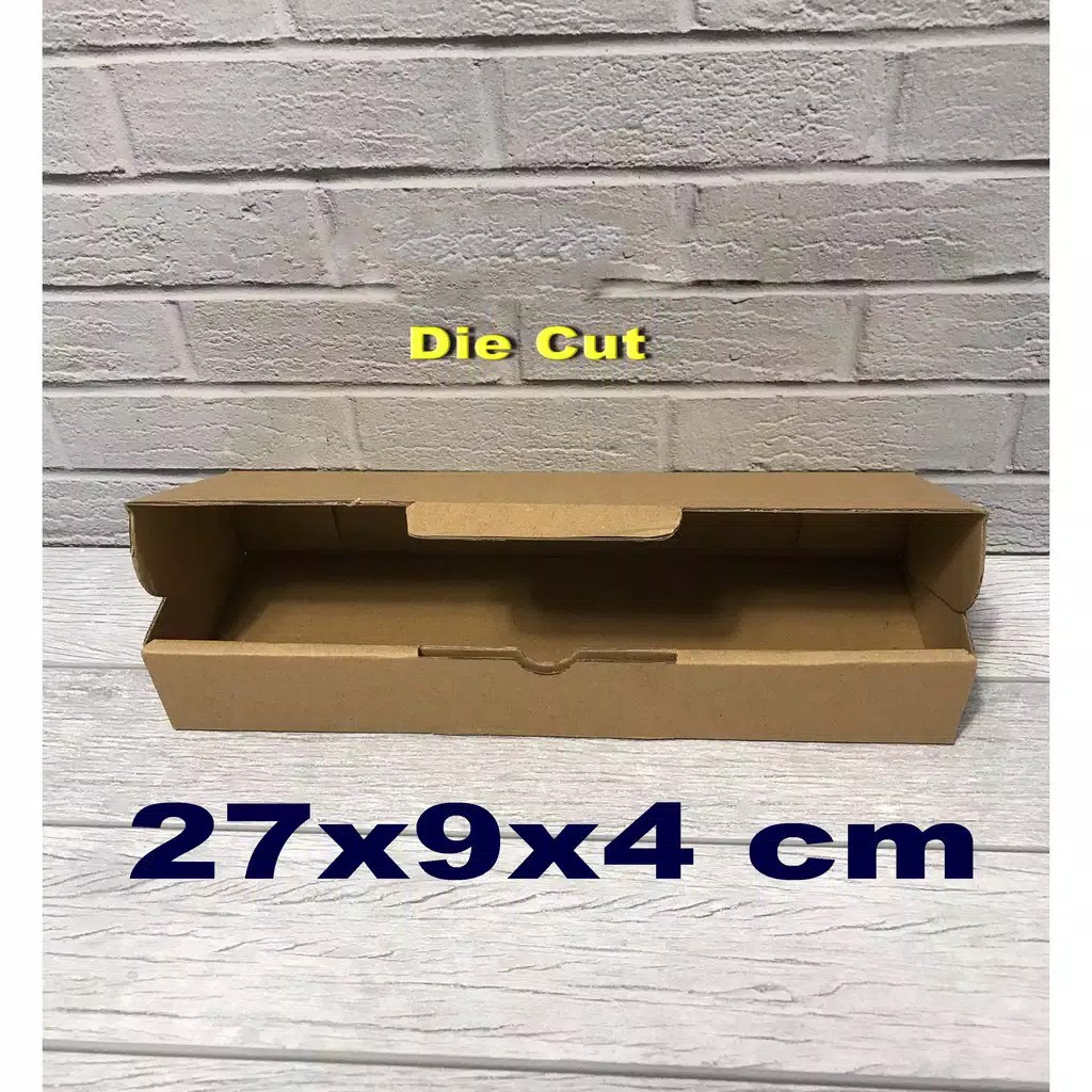 

Kardus 27 x 9 x 4 cm....Die Cut