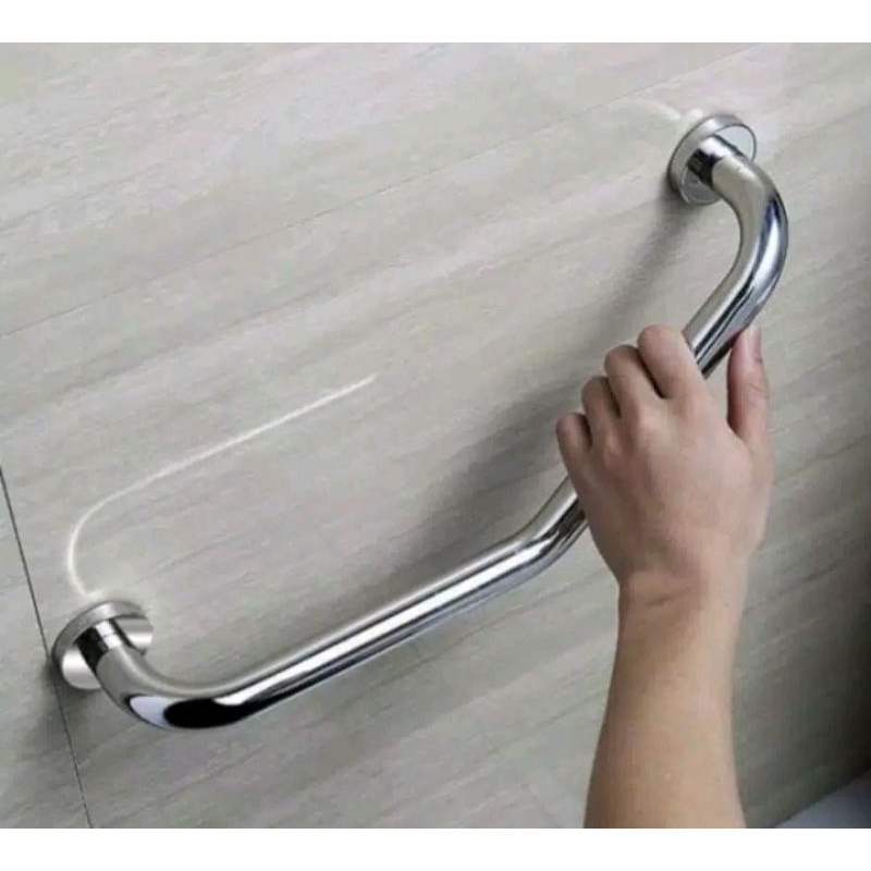 Pegangan siku stainless stell / Grab bar 50cm stainless stell / pegangan bathtub