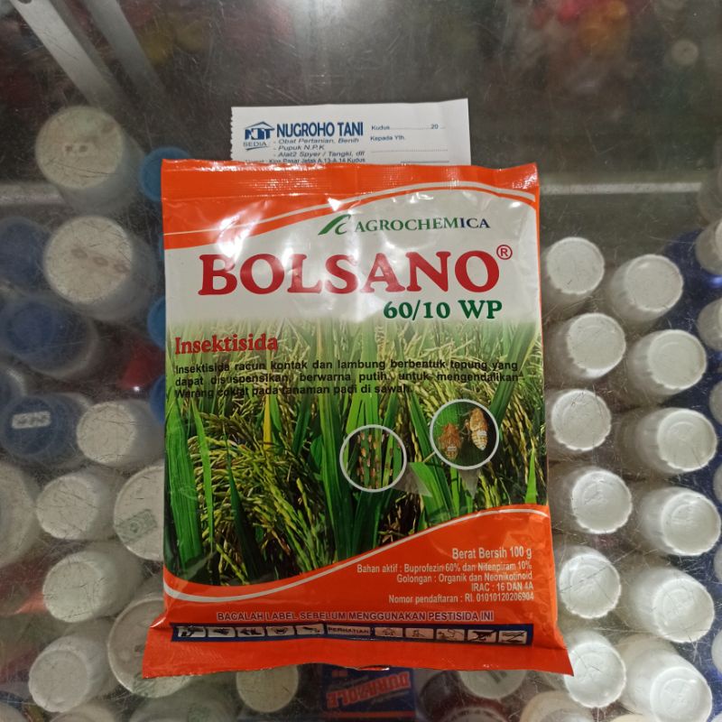 INSEKTISIDA BOLSANO 60/10 WP 100 GRAM PEMBASMI WERENG PADI