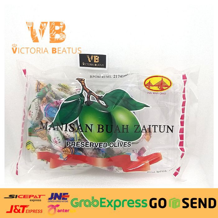 

MANISAN BUAH ZAITUN / PRESERVED OLIVES 250G HAI WAN QIAO