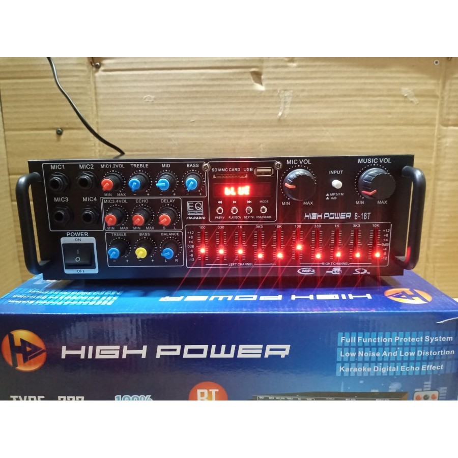 AMPLIFIER HIGH POWER TYPE 777 B-1BT BLUETOOTH USB AMPLIFIER