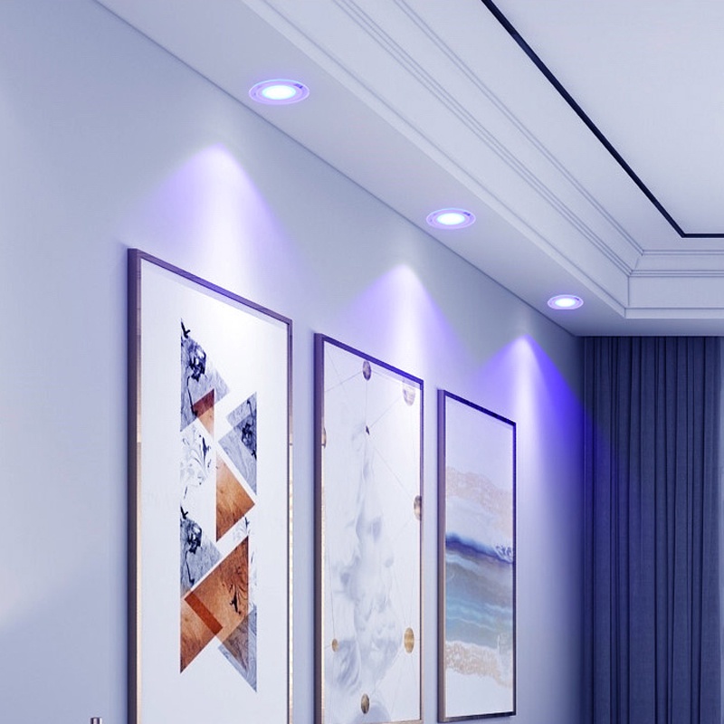 Golden LED Downlight 3 Warna 6W Hemat Energi