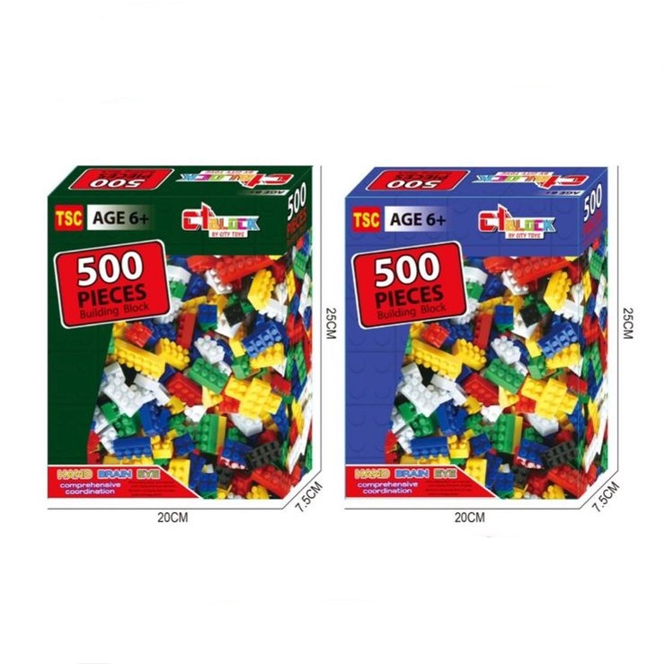 Mainan Anak Mainan Edukasi Mainan Balok Susun Isi 500pcs Building Block Balok Susun