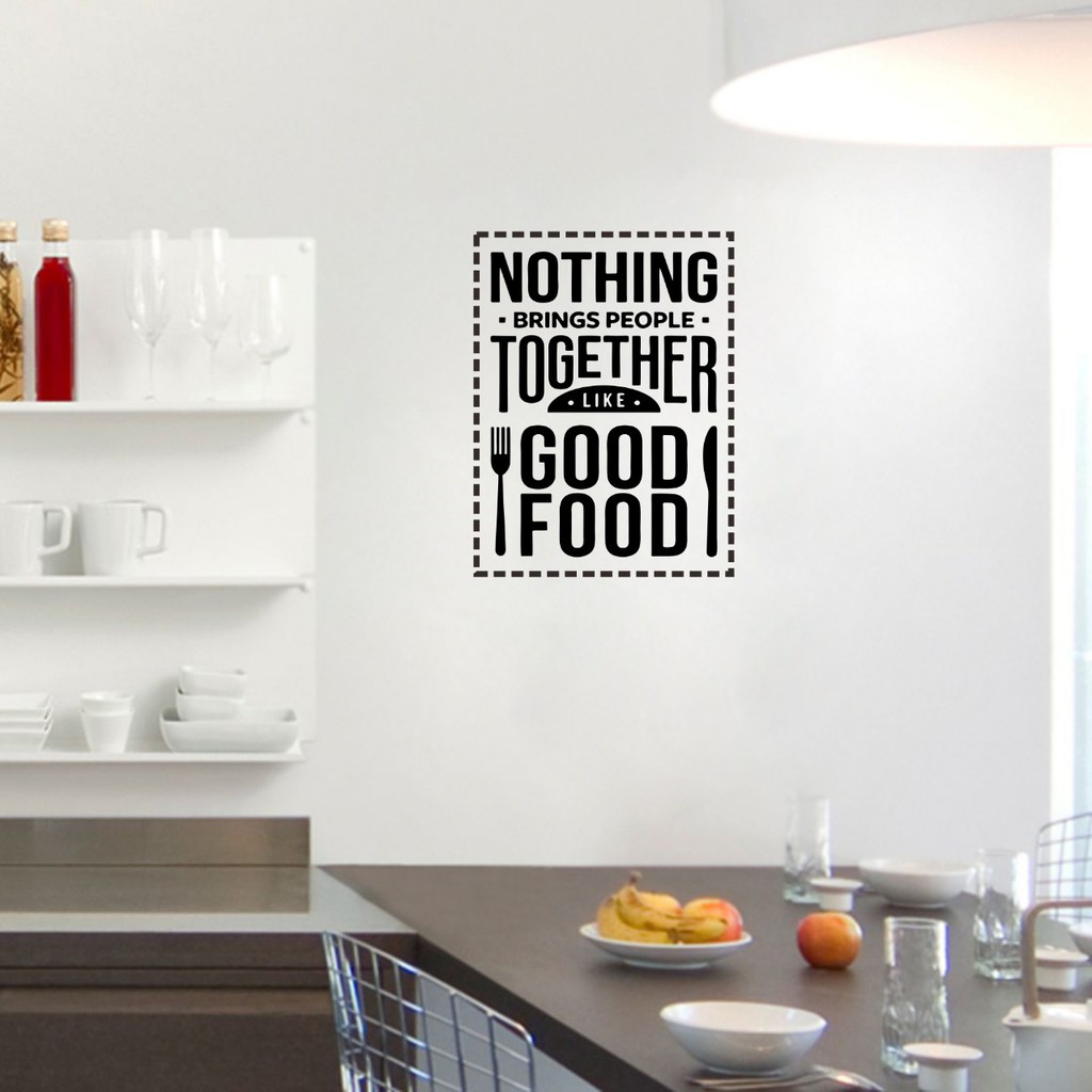 STICKER DAPUR / Sticker Kitchen "Nothing"