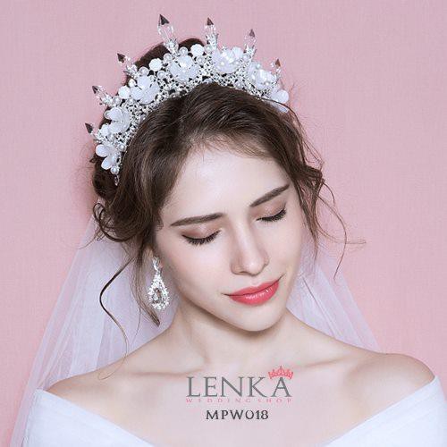 [PRODUK TERBATAS] HEADPIECE MAHKOTA PENGANTIN WANITA AKSESORIS WEDDING MPW018