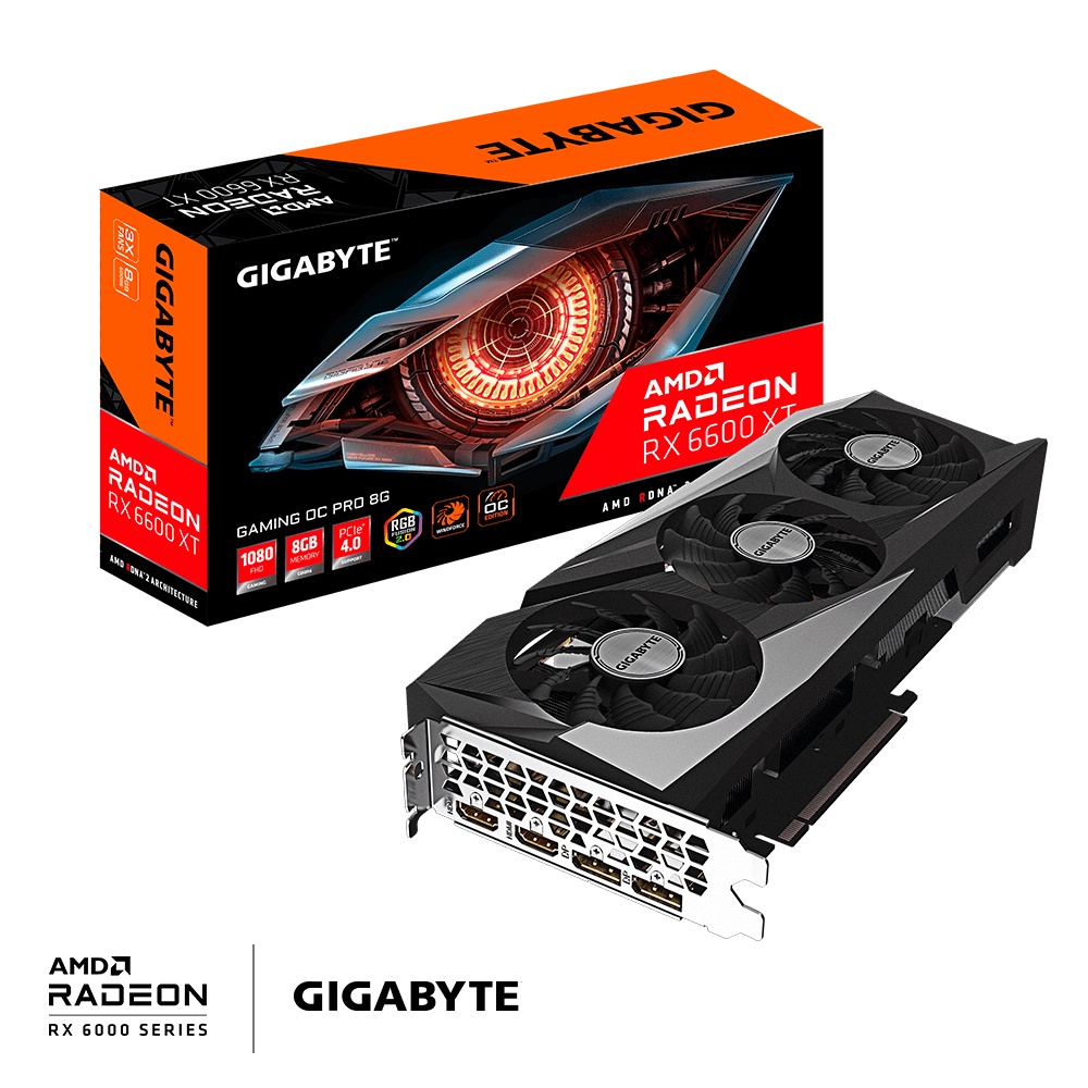 GIGABYTE Radeon RX 6600 XT GAMING OC PRO 8GB GDDR6 - VGA RX6600XT DDR6