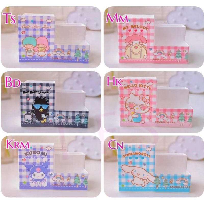 

CL Pen holder Hello.Kitty Melody Twin Stars Korumi.Pom Badtz Cinamoroll kotak2