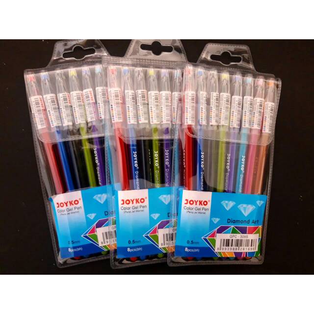 

Color Gel Pen 8 warna Joyko GPC 309