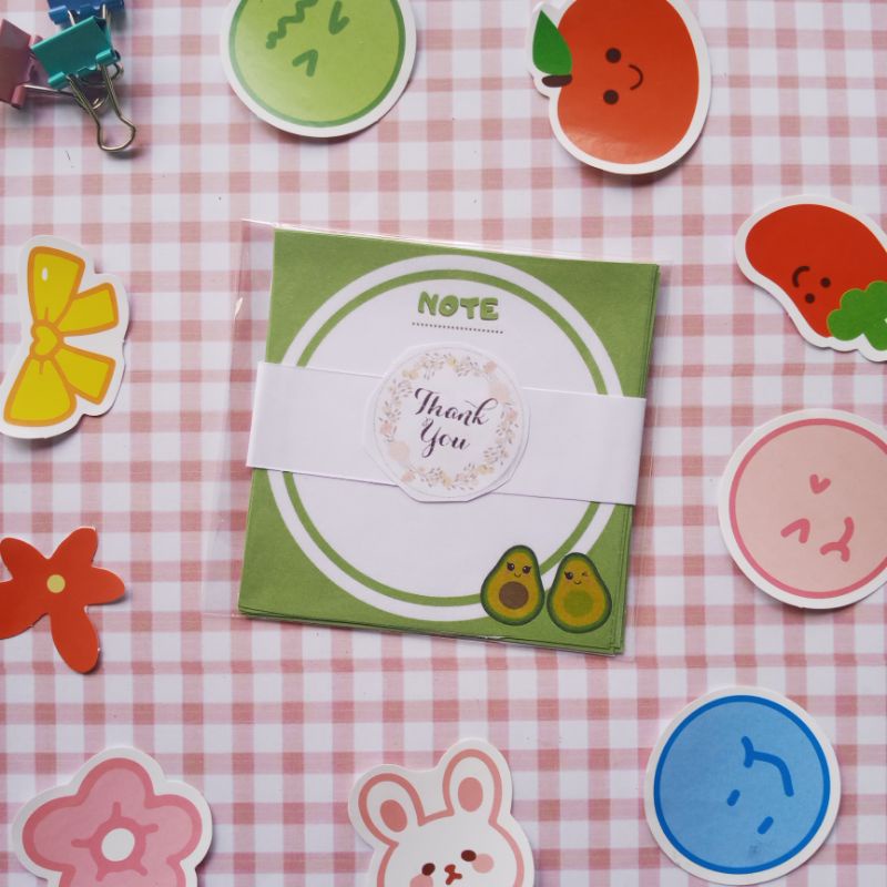PRINT MEMOPAD UKURAN 8 X 8 cm KETEBALAN 80 GSM / MEMOPAD TERMURAH /  MEMO PRINT LUCU-2