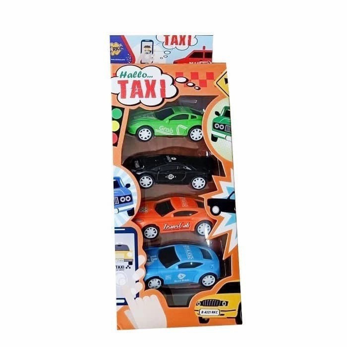 Diecast Mobil Taxi Anak Mainan Mobil Mobilan Taksi Grab Koleksi Mobil