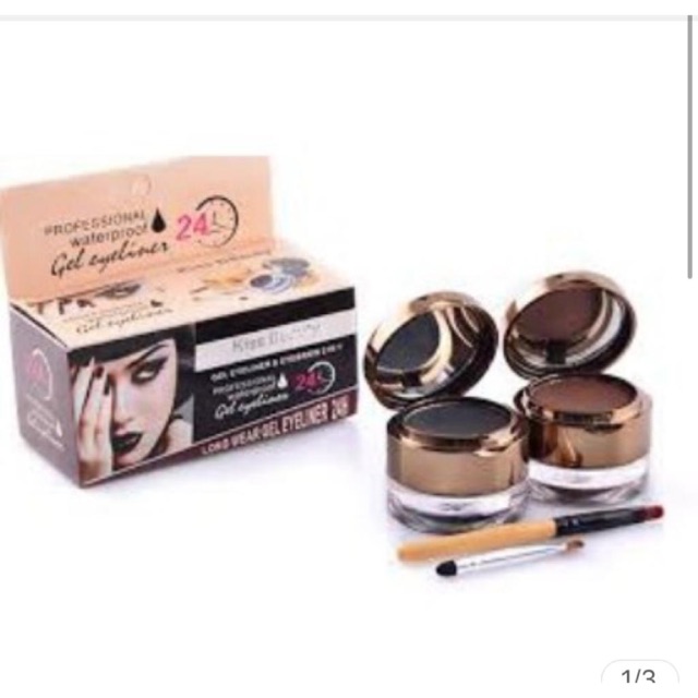 KISS BEAUTY 4in1 EYEBROW POWDER & MAGIC EYELINER