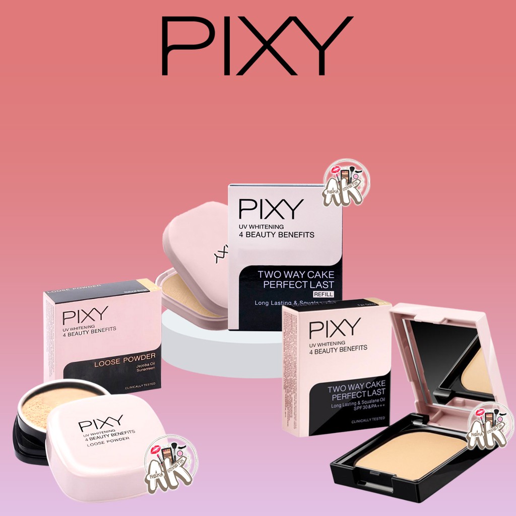 PIXY 4 BB, LOOSE POWDER, TWO WAY CAKE PERFECT LAST KACA/ REFILL