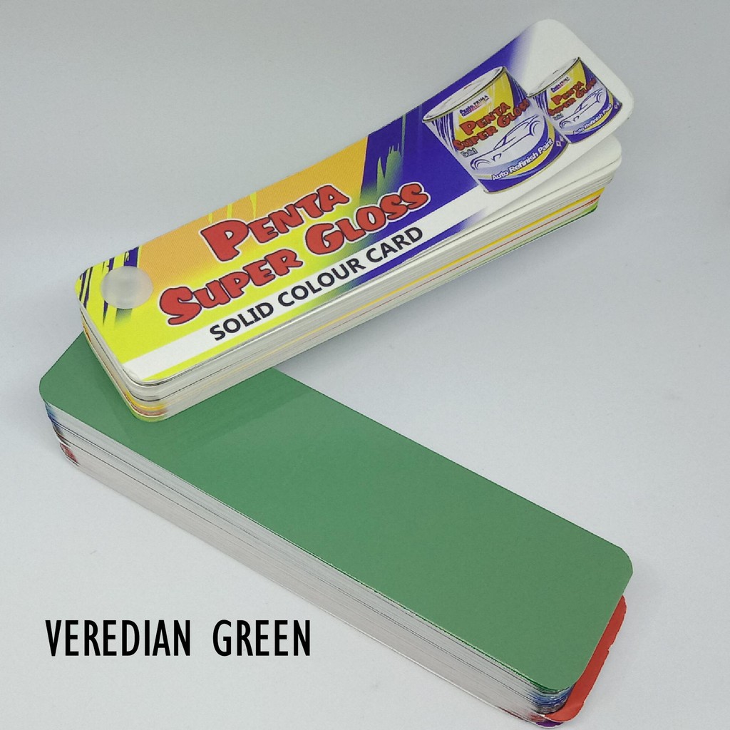 CAT PENTA VEREDIAN GREEN 200 gram - cat penta hijau - cat penta green super gloss hijau - cat motor hijau - cat mobil hijau