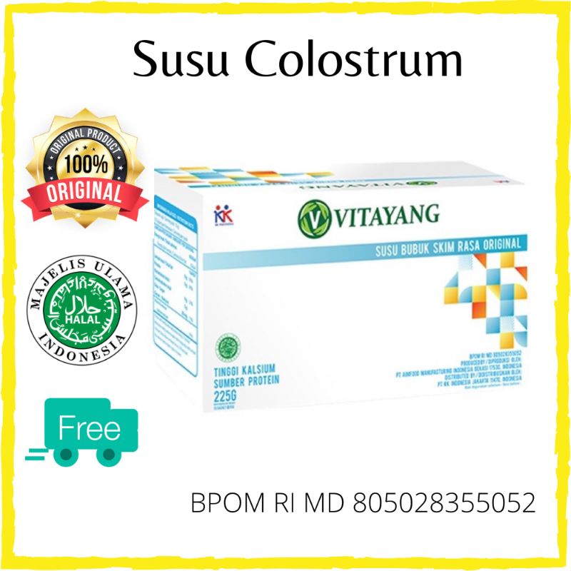 Vitayang Colostrum Susu Skim Bubuk Meningkatkan Imun Tubuh Original KK Indonesia