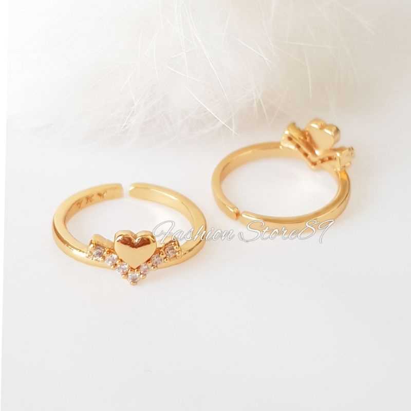 Cincin Anak karakter import lapis emas all size ukuran Antikarat