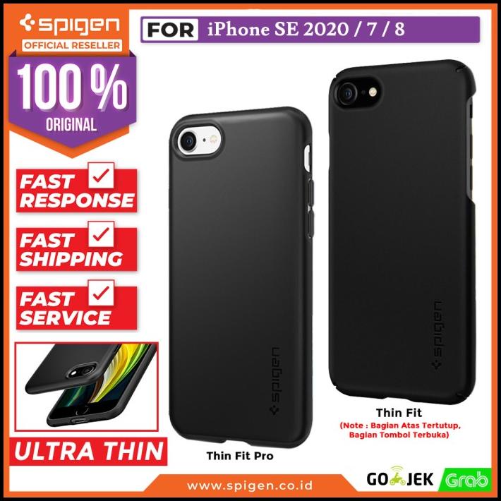 Case Iphone Se 2020 / 8 / 7 Spigen Hardcase Thin Fit Slim Casing