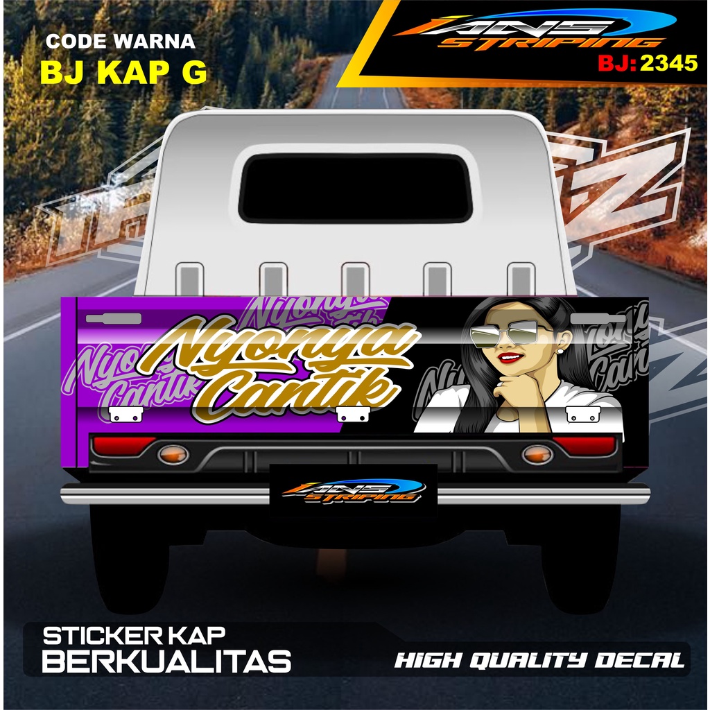 STICKER DECAL BAK BELAKANG GRANMAX / STICKER VARIASI GRANMAX PICK UP / DECAL STIKER CARRY PICK UP / STIKER VARIASI PICK UP L300