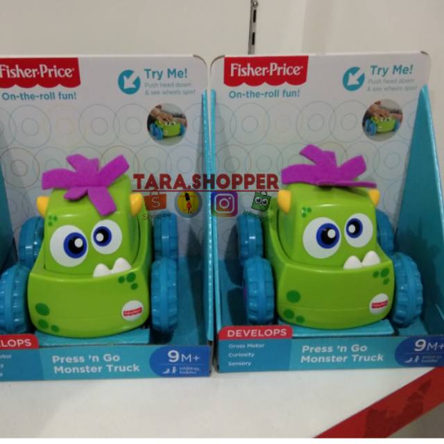 fisher price push and go monster truck