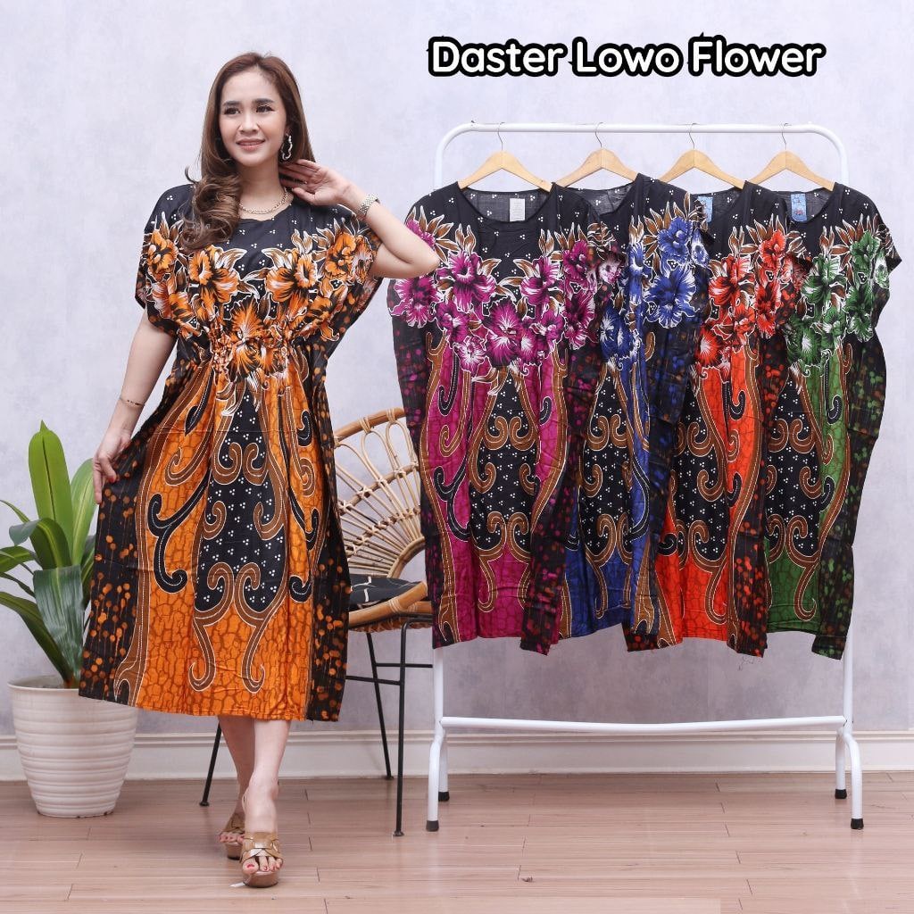 DASTER LOWO KALONG KELELAWAR SASSA LD 130 - DASTER JUMBO BIG SIZE BATIK KEKINIAN RAYON ADEM MURAH