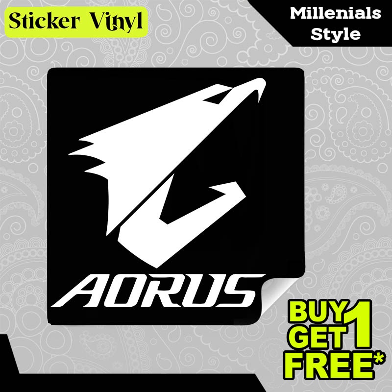 

Stiker Sticker Aorus Logo Brand Motherboard Terkenal Desain Keren dan Kekinian Aesthetic Bahan Vinyl Satuan Anti Air