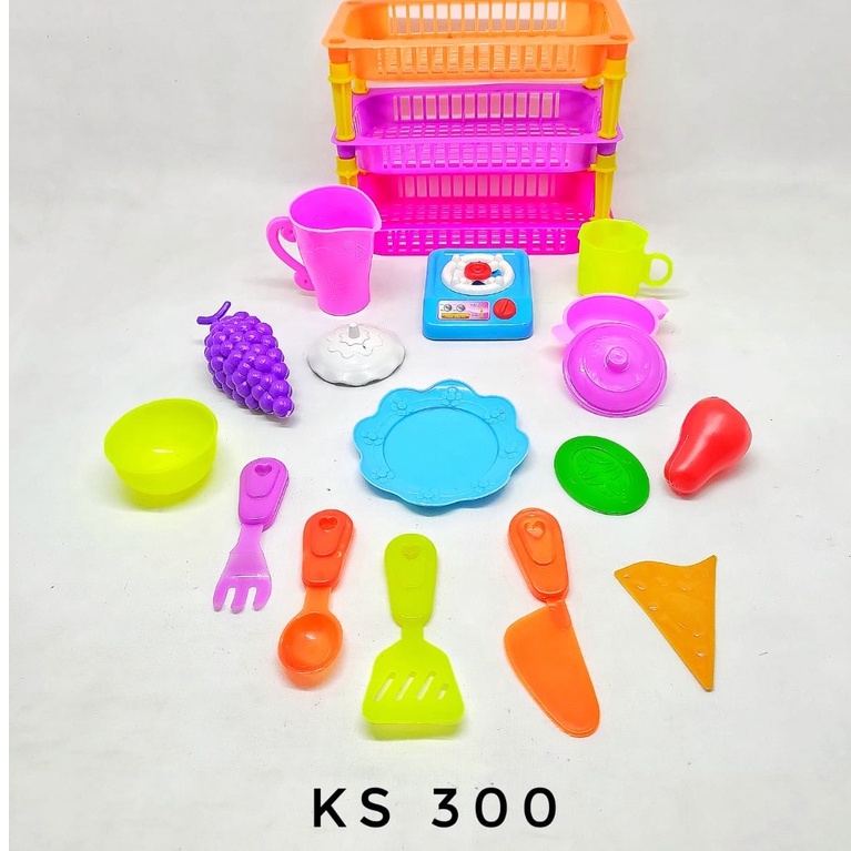 Mainan Masak Masakan Keranjang Susun Kitchen Set Mainan SG Toys Mainan Anak Perempuan