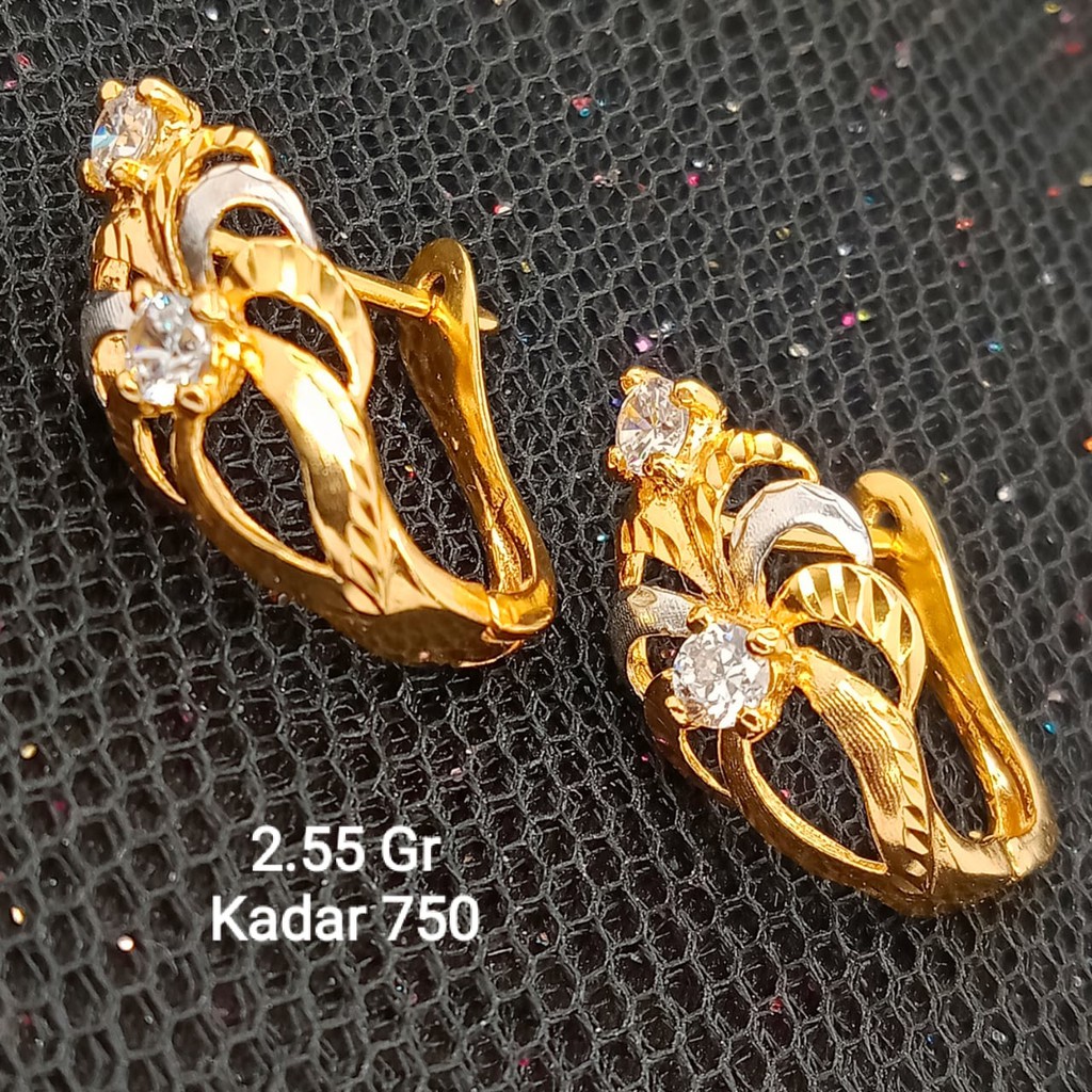 New Anting Emas 17 K - 2.55 gr Kadar 750 - 2576