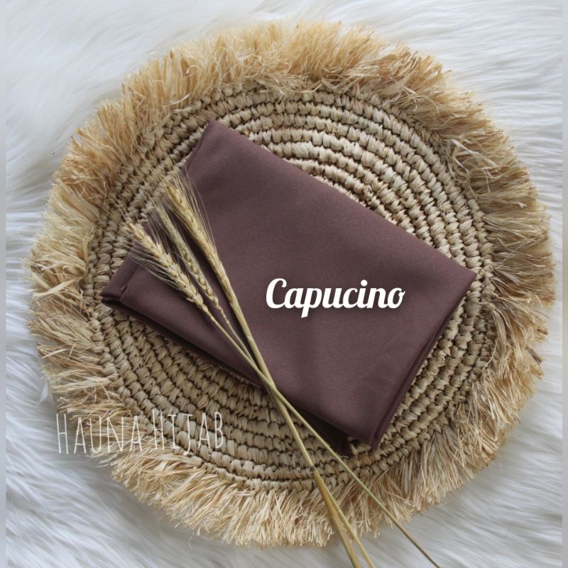 Khimar jumbo 2 layar/segiempat instan jumbo-Capucino 2jb