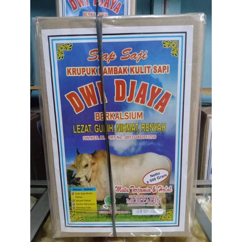 

KERUPUK RAMBAK KULIT SAPI & KERBAU DWI DJAYA ASLI KENDAL