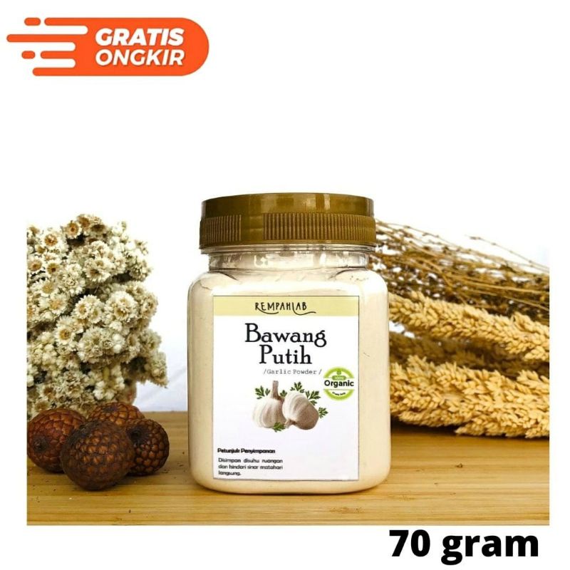 

REMPAHLAB BAWANG PUTIH BUBUK / GARLIC POWDER / BAWANG PUTIH ORGANIK / REMPAH ORGANIK