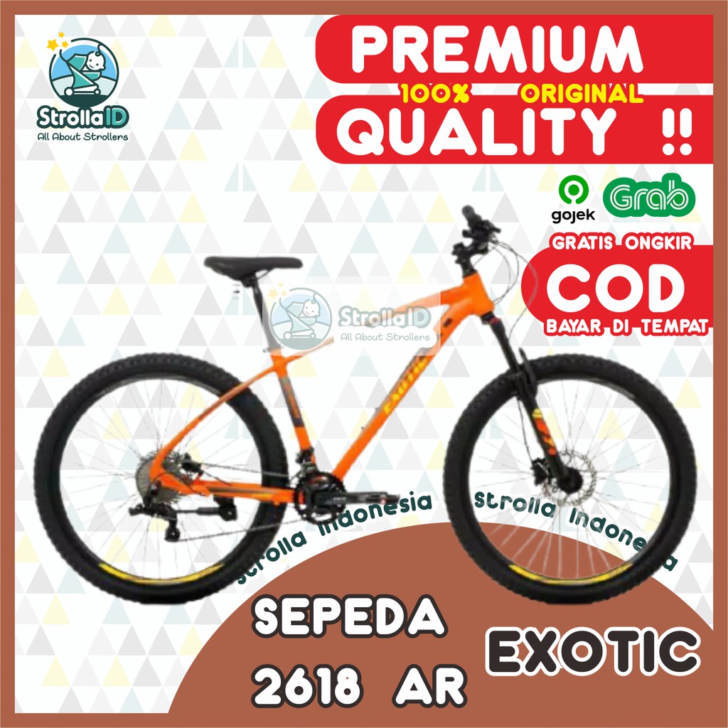 MTB 27.5” Exotic 2618 AR Sepeda Lipat Folding Bike Bmx Sepeda Gunung Road Bike Sepeda Artis SNI ORI