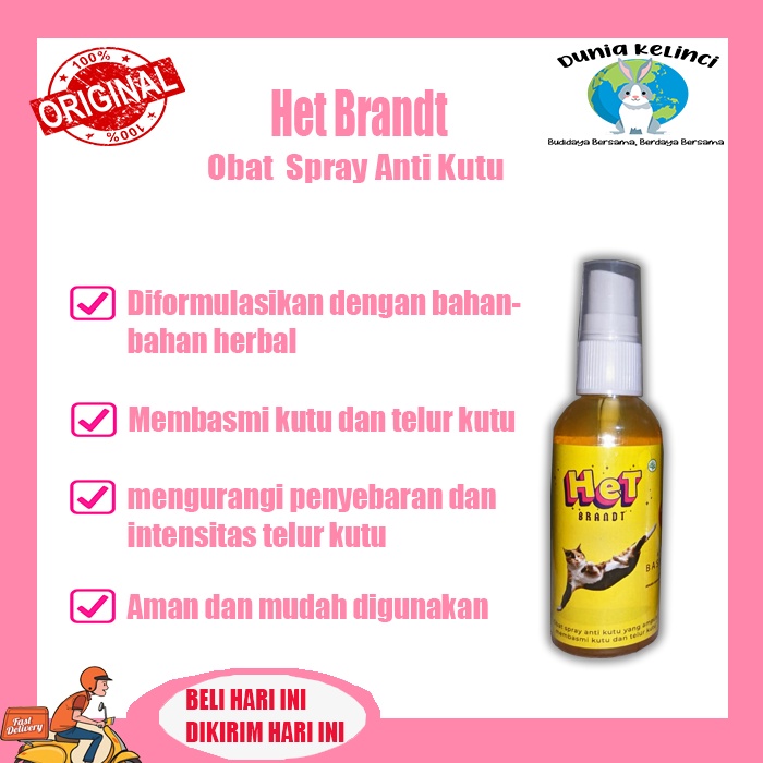 OBAT KUTU KUCING HET BRANDT AMAN TERJILAT