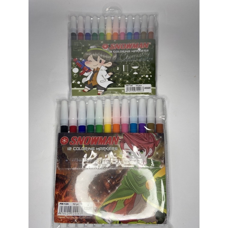 

Spidol Snowman 12 Warna