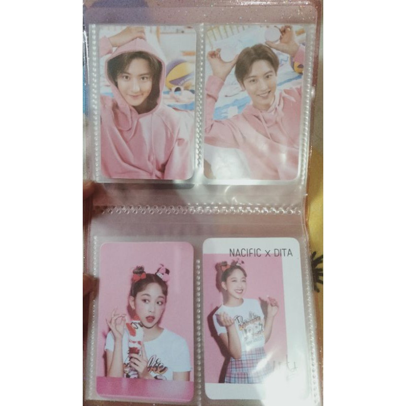 Chanyeol x nacific , photocard Dita x nacific, box pink selling edition nacific