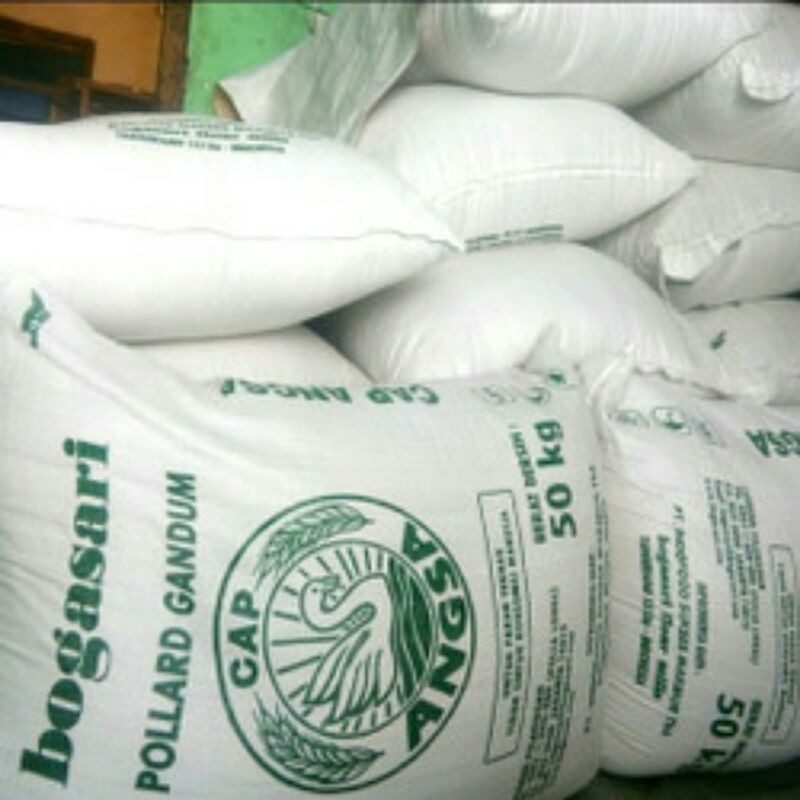 pollard gandum 50kg angsa sby