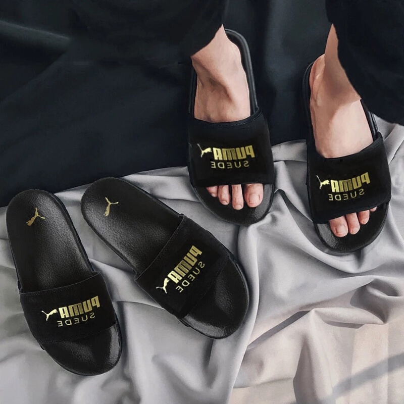 puma slippers suede