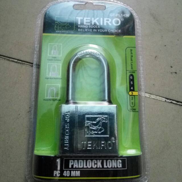 TEKIRO PL1436 gembok 40mm panjang 40 mm