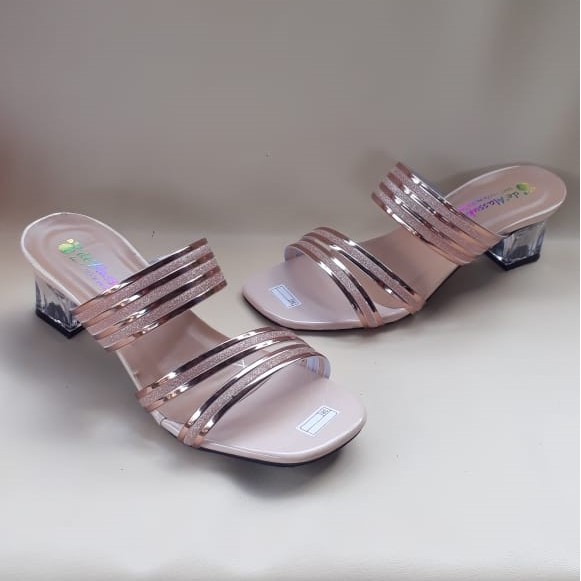 Heels Hak Kaca Glitera Vic by Alassuku.ID