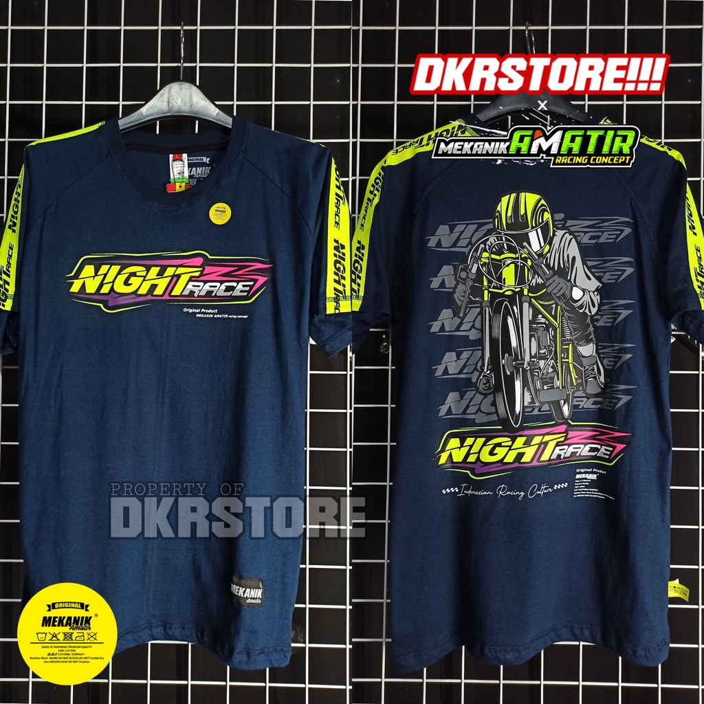 KAOS RACING NIGHT RACE ORIGINAL BIRU NAVY / ILEGAL RACE / DKRSTORE / MEKANIK AMATIR