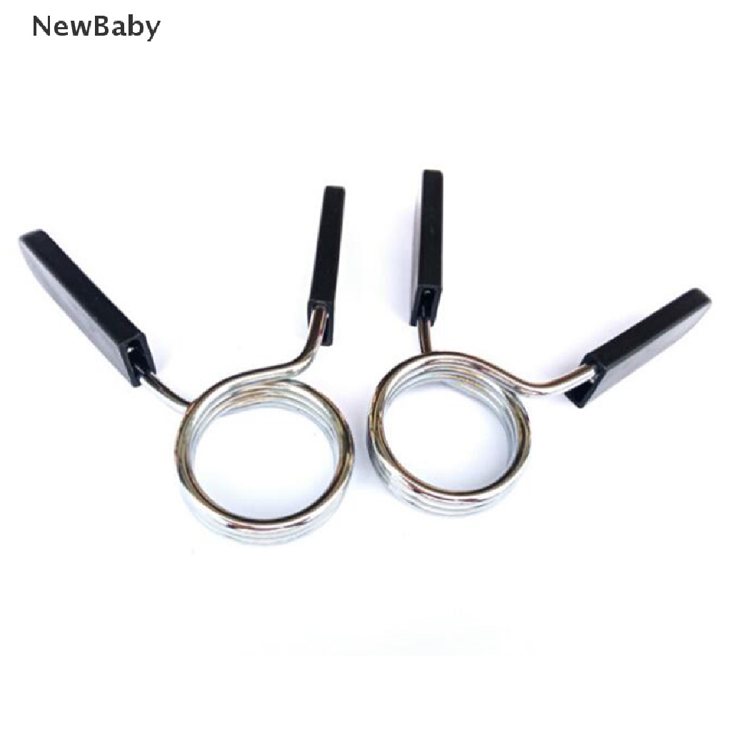 NewBaby Barbell Clamp Spring Collar Clips Gym Weight Dumbbell Lock Kit Barbell Lock ID