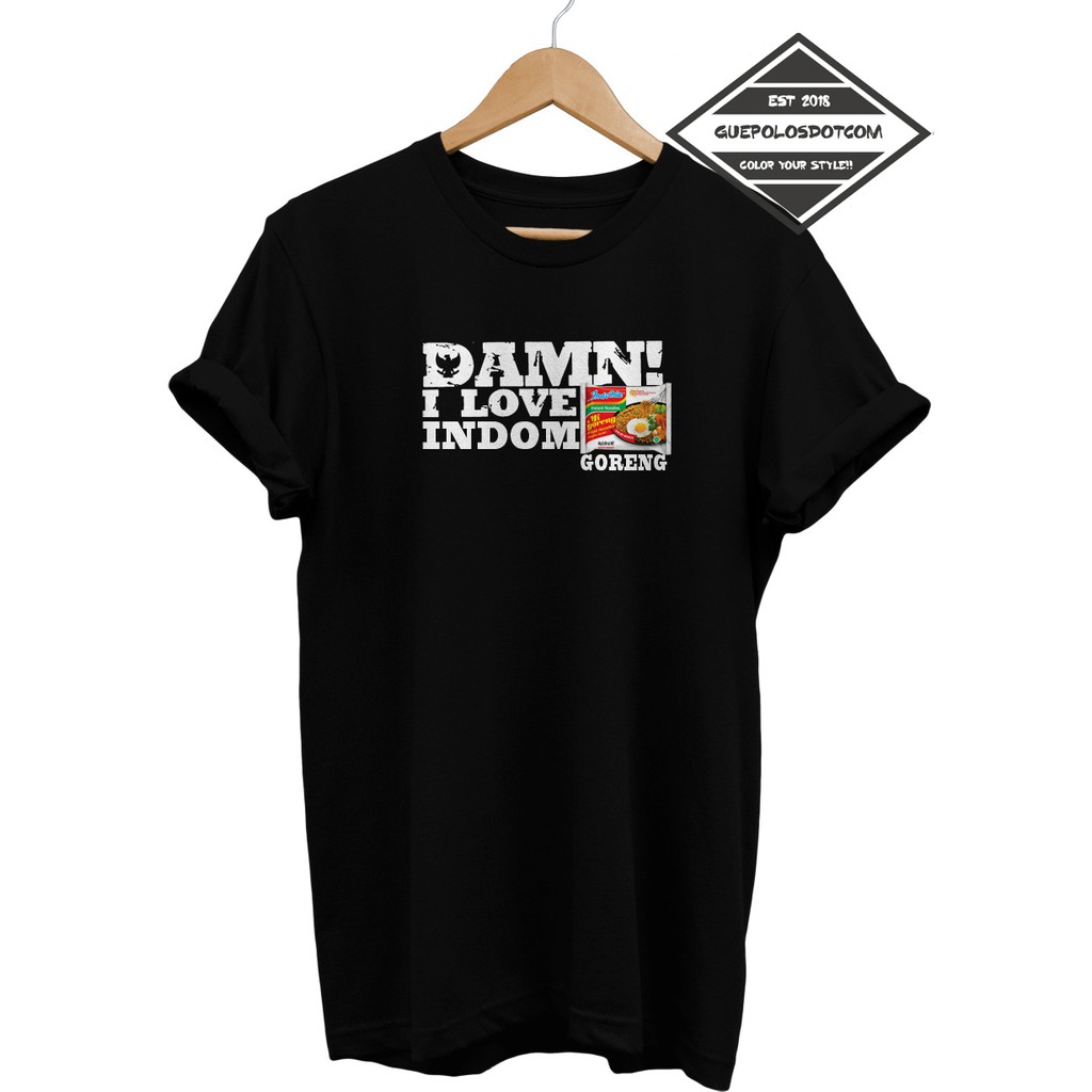 KAOS I LOVE Indomie Goreng - BAJU Indomie Goreng - KAOS I LOVE INDONESIA VERSI Indomie - KAOS
