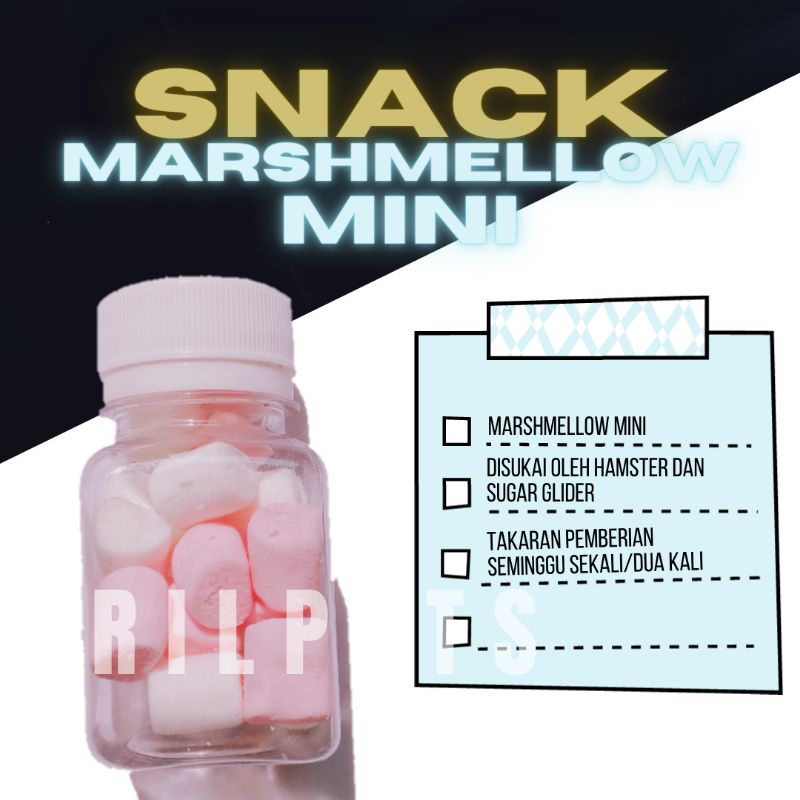 MARSHMALLOW HAMSTER / SNACK HAMSTER / MAKANAN HAMSTER
